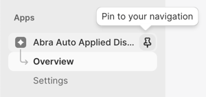 Pin Abra app